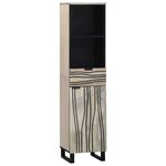 vidaXL Ensemble de mobilier de salle de bain 4 Pièces Brun Noyé