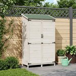 vidaXL Abri de jardin Blanc 106 5 x 56 x 176 cm Bois d'ingénierie