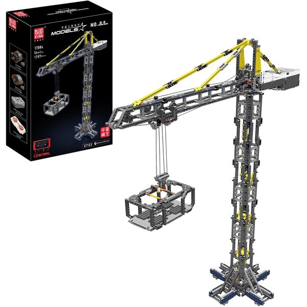 Mould King 17004 - Ensemble de construction télécommandé de grue à tour