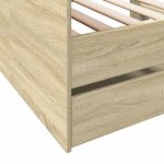 vidaXL Lit de jour avec tiroirs sans matelas chêne sonoma 90x200 cm