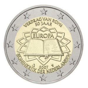 2 euros commémorative Pays-Bas 2007 - Traité de Rome.