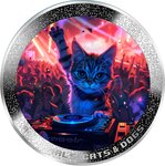 Pièce de monnaie en Argent 1000 Francs g 31.1 (1 oz) Millésime 2025 AI-Nimals DJ CAT AI-NIMALS