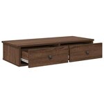 vidaXL Étagère murale avec tiroirs chêne marron bois d'ingénierie