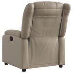 vidaXL Fauteuil inclinable électrique Cappuccino Similicuir