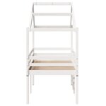 vidaXL Lit haut sans matelas blanc 80x200 cm bois de pin massif