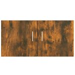 vidaXL Armoire murale Chêne fumé 80x39x40 cm Bois d'ingénierie