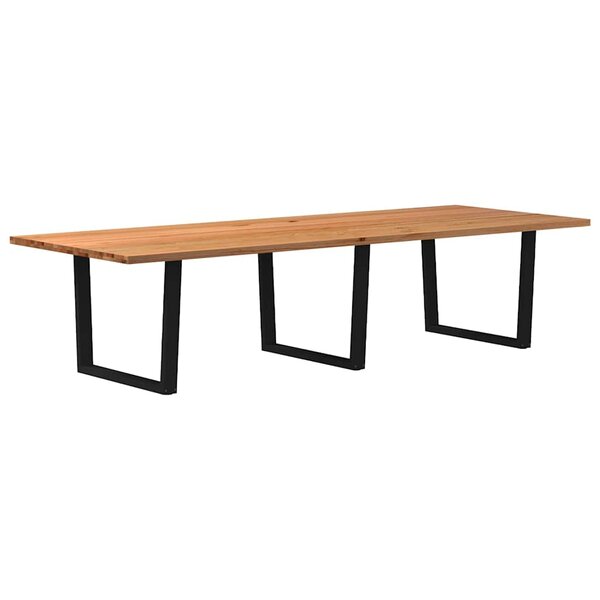 vidaXL Table à manger 320x120x74 cm bois de chêne massif rectangulaire