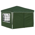vidaXL Tente de fête pop-up 288 x 288 x 245 cm Vert Tissu Oxford