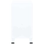 vidaXL Coffre de rangement industriel Blanc 75x40x80 cm Acier