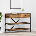 vidaXL Table console Bois ancien 100x34.5x75 cm Bois d'ingénierie