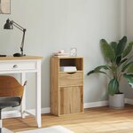 vidaXL Armoire latérale avec tiroir ODDA 40x24x79 cm bois massif pin