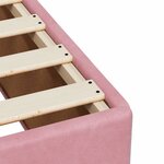 vidaXL Cadre de lit rose 120x190 cm velours