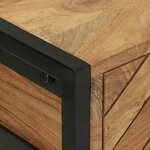 vidaXL Table console Marron 90 x 35 x 75 cm bois de manguier massif
