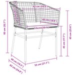 vidaXL Ensemble de salle à manger de jardin 7 pièces avec coussins en poly rotin noir