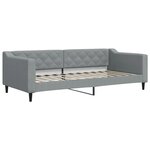 vidaXL Lit de repos sans matelas gris clair 90x200 cm tissu