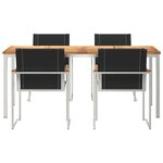 vidaXL Ensemble de salle à manger pour jardin 5 Pièces
