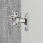 vidaXL Armoire de lavabo de salle de bain avec porte TULUM Sonoma gris