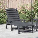 vidaXL Transat Gris clair 73.5 x 92 x 90 cm Plastique