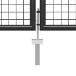 vidaXL Portail de jardin Acier 400 x 75 cm Anthracite