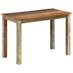 vidaXL Table de salle à manger 110x55x76cm Bois massif de récupération