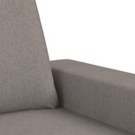 vidaXL Ensemble de canapés 3 Pièces taupe tissu