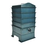 vidaXL Lombricomposteur 4 plateaux 42 x 42 x 60 cm