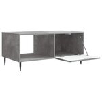 vidaXL Table basse Gris béton 90 x 50 x 40 cm Bois d'ingénierie