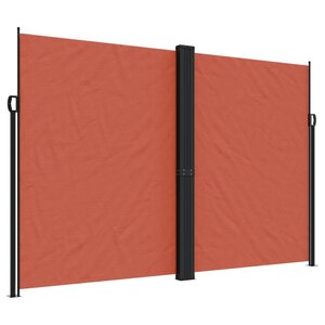 vidaXL Auvent latéral rétractable terre cuite 220x1200 cm