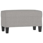 vidaXL Banc Gris clair 70x35x41 cm Tissu