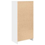 vidaXL Armoire avec tiroir blanc 55 5x34x119 5 cm bois d'ingénierie
