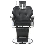 vidaXL Chaise de barbier Noir 72x68x98 cm Similicuir