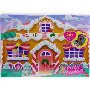Mattel JFV13 - Polly Pocket-Calendrier De L'Avent Maison En Pain D'Épices