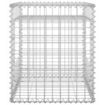 vidaXL Poteaux à panier de gabion 2 Pièces 50x50x60 cm Fer