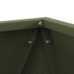 vidaXL Jardinière Vert olive 30 x 30 x 30 cm Acier
