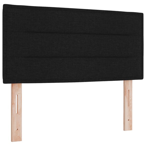 Tête de lit design Lines noire 100 cm en tissu