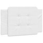 vidaXL Cadre de lit avec lumières LED blanc 90x190 cm similicuir