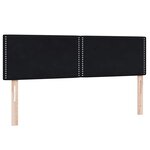 vidaXL Sommier à lattes de lit avec matelas noir 140x210 cm velours