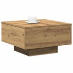 vidaXL Table basse Chêne artisanal 55 x 55 x 31 cm