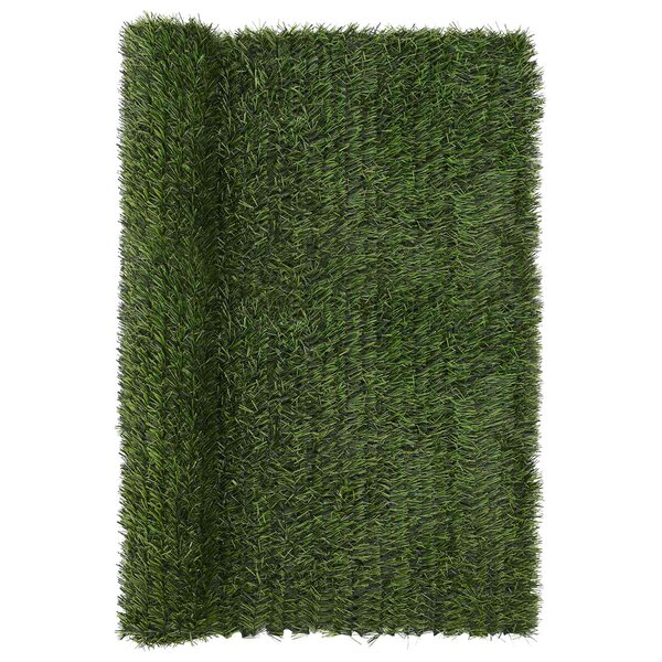 vidaXL Clôture Artificielle Vert clair 1 5 x 3 m PVC et Acier