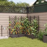 Jardinières vidaXL avec système d'irrigation en 5 Pièces Marron