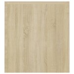 vidaXL Meuble TV avec lumières LED chêne sonoma 120x35x40 cm