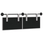 vidaXL Tête de lit suspendue Gris nuage tissu