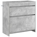 vidaXL Meuble sous lavabo de salle de bain Gris béton