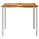 vidaXL Table de repas 90x90x74.5 cm en bois massif de teck