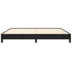 vidaXL Cadre de lit sans matelas noir 200x200 cm velours