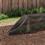 vidaXL Tunnels en filet 2 Pièces noir acier et polyéthylène