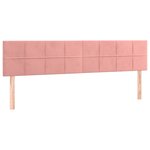 vidaXL Sommier à lattes de lit avec matelas rose 120x190 cm velours
