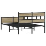 vidaXL Cadre de lit sans matelas chêne sonoma 120x200 cm