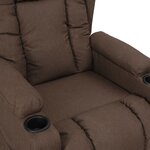 vidaXL Fauteuil Taupe Tissu
