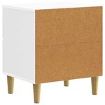 vidaXL Cabinet de chevet Blanc brillant 43 x 34 5 x 48 cm